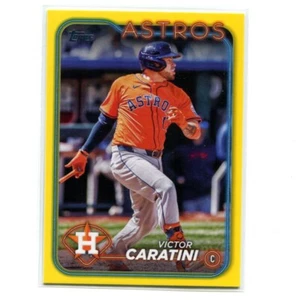 2024 Topps Update Baseball Victor Caratini US23 Yellow Houston Astros - Bild 1 von 2