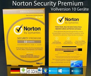 Norton Security Premium Vollversion Box 10 Geräte inkl. Antivirus OVP NEU - Bild 1 von 6