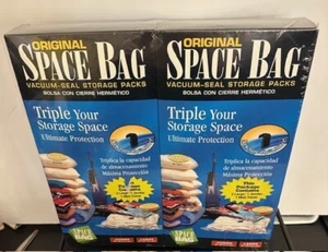 Original Space Bag~ Vacuum Seal & Storage Packs~ 4 Large~2Jumbo~2 Medium Travel~ - Picture 1 of 4