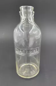 Vtg Medicine Bottle FILL TO LINE Collector Glass Bottle - Picture 1 of 3