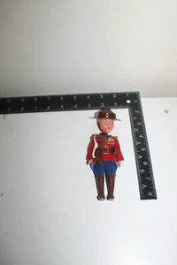 Vintage Canadian Royal Mountie Doll 6" Hard Plastic Figure w/ Hat As-Is - Picture 1 of 7