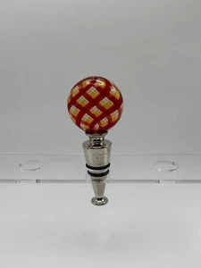 Murano Glass Wine stopper -Abstract Disk - Picture 1 of 1