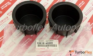 Toyota RAV4 JPP 2006-2012 Front Console Cup Holder Insert Set of 2 55618-42040 - Picture 1 of 4