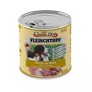 Classic Dog Adult Fleischtopf Pur Reich an Pute 6 x 800g - Bild 1 von 1