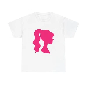Barbie Silhouette Tee, Retro 80s T-Shirt, Gift for Her, Stylish Casual Wear, Fun - Picture 1 of 13