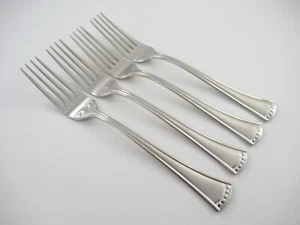 Lenox BUTLER"S PANTRY FRIOSTED 4 Dinner Forks 18/8 Stainless Steel Flatware - Picture 1 of 4