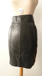 Rock Nr. 20 Lammleder "schwarz" Vintage 1980 - "PELLESSIMO" - Gr. 42 - Neu - Bild 1 von 2