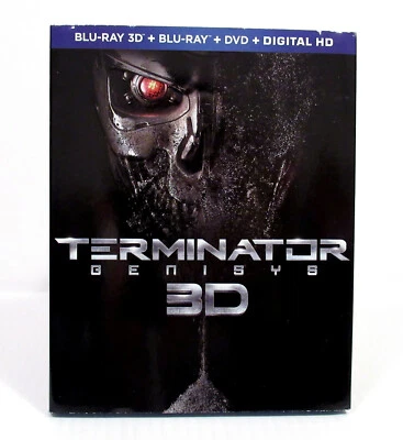 3D Blu-Ray Terminator Genisys 3D + Blu-Ray + DVD + DIGITAL + Slipcover - Image 1 of 4