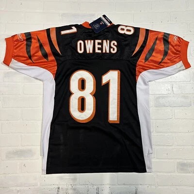 Camiseta Reebok NFL Cincinnati Bengals Terrell Owens #81 para hombre 46 Foto 1 de 4