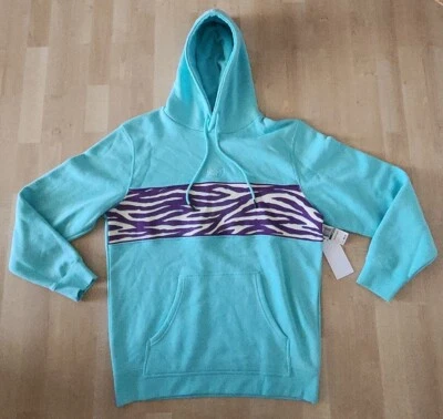 Moletom Neff com capuz de lã masculino tamanho G pó grande azul claro NOVO EM FOLHA - Imagem 1 de 4