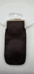 Vintage Genuine Christian Dior Eyeglasses Cigarette Brown Leather Case - Picture 1 of 7