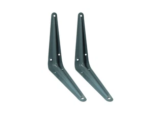 10 X London Type Brackets Shelf Support 8 &quot; x 6 &quot; 200mm X 150mm Grey - Picture 1 of 1