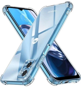 COVER PER MOTOROLA MOTO E22 - E22 I IN TPU PER SMARTPHONE SLIM CASE TRASPARENTE - Foto 1 di 7