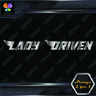 Lady Driven Angel Wings Banner Message Girl Power JDM Vinyl Decals Stickers