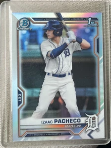 2021 Bowman Draft Chrome Izaac Pacheco Refractor #BDC-46 - Picture 1 of 2