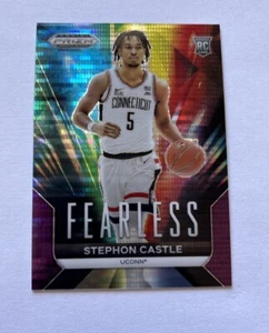 2024 Prizm Draft Picks RC Stephon Castle Fearless Purple Pulsar Prizm /55 Rookie - Picture 1 of 2