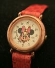 Strong running Disney Lorus vintage 1980's Minnie Mouse wristwatch, new strap!