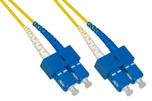 CAVO FIBRA OTTICA SC A SC SINGLEMODE DUPLEX 9/125 MT 10 BENDING INSENSITIVE LSZH - Foto 1 di 5