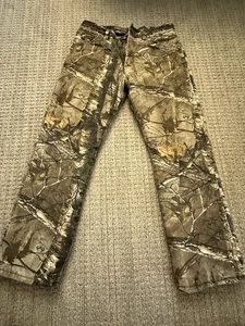 Wrangler Pro Gear Hose Herren 32x30 Realtree Hardwoods Flanell gefüttert Camouflage - Bild 1 von 4