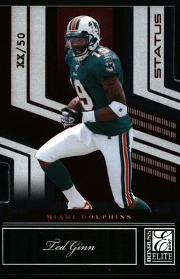 2007 Donruss Elite #192 Ted Ginn, Jr. Status /50 SP #2 National Convention - Image 1 of 2