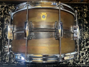 Ludwig LC608R Copper Phonic 8x14" 10-Lug Snare Drum - Raw Copper - Picture 1 of 7