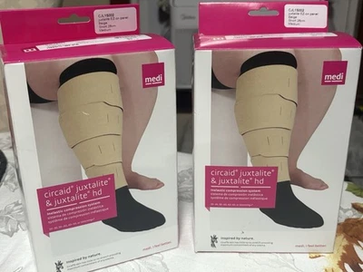 CircAid Juxtalite HD Lower Leg System Short Medium Beige CJL1S002 Lot of 2 NEW - Image 1 of 4