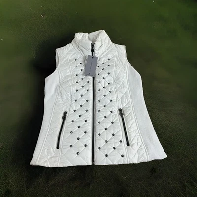 Blanco Marc New York Andrew Marc Blanco Mujer Cremallera Completa Mejor Con Estrás Talla S Foto 1 de 4