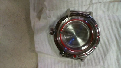 Vostok Amphibia case with crystal, stem, bezel and caseback - Image 1 of 3