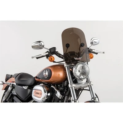 HD-3 Tombstone Windshield Dark Smoke with Black Hardware 1-1/4" HD-3-T-1.25" - Image 1 of 3