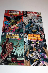 Complete Set Batman Vs Predator II Bloodmatch 1 2 3 4 1997 NM BOARDED Versus - Picture 1 of 7