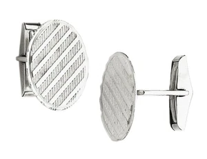 Mens Cuff Links in Sterling Silver - Picture 1 of 1
