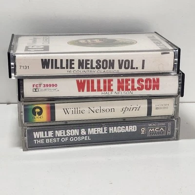 Willie Nelson Casset Tape Bundle, Great Condition 4 Items - Image 1 of 3