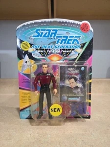 Playmates 1993 Star Trek The Next Generation con tarjeta Skybox Q - Imagen 1 de 2