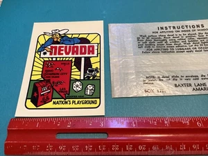 CALCOMANÍA DE TOBOGÁN ACUÁTICO ESTADO DE NEVADA 3 X 4 PULGADAS. "PATIO DE RECREO DE LA NACIÓN" - Imagen 1 de 2