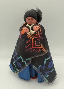 Indianer Navajo Indianer Geschichtenerzähler Volk Puppe Mutter 2 Baby Sylvana Nelson - Bild 1 von 6