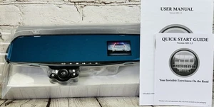 HD Mirror Cam Rearview Mirror Camera MO 2.3 Dash Cam Recorder New Open Box - Picture 1 of 4