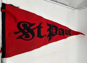 Vintage St.paul Minnesota Felt Pennant Flag 35x14” - Picture 1 of 7