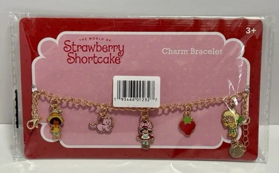 Pulsera con dije de pastel corto de fresa joyería para niños LUV HER nueva Foto 1 de 4