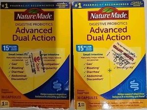 New Lot Of 2 Nature Made Advanced Digestive Probiotics 15 Billion 60 Caps 10/26 - Picture 1 of 4
