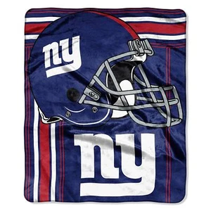 New York Giants Touchback 50" x 60" Raschel Plush Blanket by Northwest - Picture 1 of 1