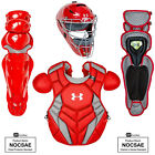 Under Armour Pro 4 Junior (10-12) Baseball/Softball Catchers Gear Set � Scarlet