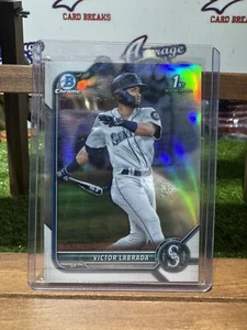 Victor Labrada 2022 Bowman Chrome 1st #’d Refractor /499 Mariners Prospect - Picture 1 of 2