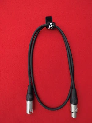 CABLE XLR de 1 m con conector Neutrik Audio MICRO, 1 m micrófono audio DMX cable NUEVO