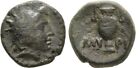 Grèce antique 3 cents avant JC Aeolis AE Myrina Helios amphora