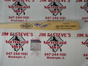 MARK MCGWIRE SAMMY SOSA SIGNED LOUISVILLE SLUGGER BAT 1998 LONG GONE SUMMER /98 - Picture 1 of 4