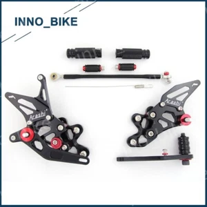 Rearsets Footrest Foot Pegs For Suzuki GSXR600 GSXR750 2006 2007 2008 2009 2010 - Picture 1 of 6