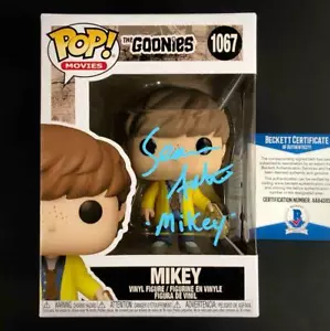 Sean Astin ""Mikey"" Autogramm signiert The Goonies Funko Pop #1067 Beckett BAS COA - Bild 1 von 3