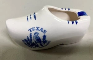 Vintage Keramik Schuh Delfter Stil Aschenbecher - Texas - Bild 1 von 9