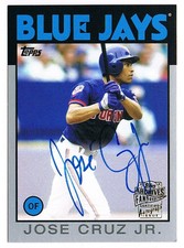 2015 Topps Archives Fan Favorites SILVER Jose Cruz Jr. Autograph Card (170/199)
