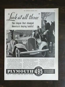 Vintage 1932 Plymouth Full Page Original Ad 424 - Picture 1 of 1